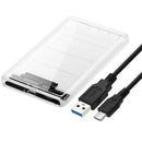Portable with USB Cable 2.5" Hard Drive Box USB 3.1 2.5 HDD Case Type-C to SATA