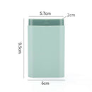 Travel Tablet Medicine Box Pull-Type 6 Grid Pills Storage Case (Green)