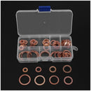 80pcs Copper Washers Assortment for Sump Plug Washers Gaskets,M6 M8 M10 M12