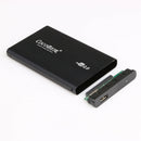 1pc Hard Driver Enclosure Black Aluminum-Magnesium Alloy USB 2.0 External