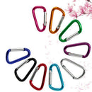 5X aluminum carabiner D-ring key chain clip snap hook-karabiner camping keyring-