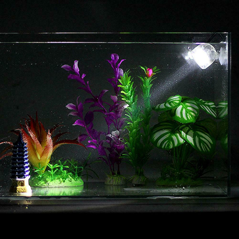Mini Waterproof Aquarium LED Spotlight Fish Tank Underwater Lamp (Colorful