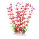 Underwater Aquarium Fish Tank Landscape Decorative Simulation Grass Red