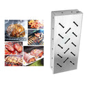 Barbecue Stainless Steel Smoker Box High-Temp Resistant for Meat Smoking
