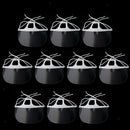 20x Safety Transparent PET Reusable Mouth Shield Food Maker Restaurant