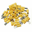 100pcs Fully Female&Male Spade Terminals Crimp Connector Yellow 12-10AWG