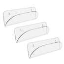 Set of 3 Clear Skateboard Wall Hanging Acrylic Rack Display Hanger Shelf