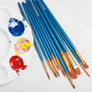 Paint Brush Set by, 20 pcs Nylon Hair Brushes for Acrylic Oil Watercolor Pa R6Z4