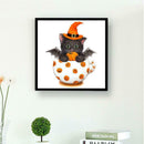 5D DIY Diamond Painting Pumpkin Cup Cat Cross Stitch Embroidery Mosaic Kits