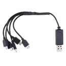 for MagiDeal 1/2/3/4/5 In1 Multi Function Micro  Cable For Android