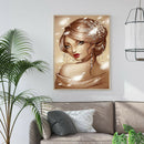 5D DIY Diamond Painting Full Round Drill Women Cross Stitch Embroidery Kits