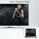 1m Type-C USB 3.1 Male to USB-C Female Extension Data Charging Cable Wire