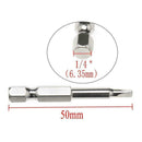 Magnetic Triangle Head Screwdriver Bits S2 Steel 1/4 Hex Shank  6.35mm