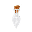 60PCS Teardrop Shape Mini Cork Stopper Glass Vial Jars Containers Bottles