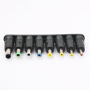 8pcs Angled Tips Universal Notebook Power Adapter Socket Plug Connector