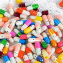 50 x Mini Cute Expression Capsules Love Pills Storage Wishing Drift Bottle- N6W1