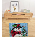 Snowman Christmas DIY Latch Hook Kit DIY Embroidery Carpet Tapestry Rug Making