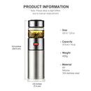 570Ml Glass Water Bottle with Tea Strainer Tea Water Separation Infuser Fre