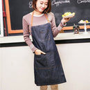 Aprons Cowboy Simple Antifouling Uniform Unisex Denim Aprons for Women Men' N4Y6