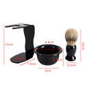 3 In 1 Shaving Soap Bowl +Shaving Brush+ Shaving Stand Men Beard Cleaning TooOZ