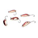 5pcs/lot 3g 58mm Spinner Spoon Fishing Lure Metal Lures Colorful Hard Baits MO