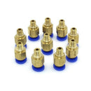 PC4-M10 Straight Pneumatic Fitting Push to Connect + PC4-M6 Quick in Fittin