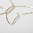 Metal Hollow Butterfly Hook Earrings Women Simple Geometric Eardrop Jewelry