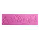 music note lace silicone mold mould fondant mat cake decorating tool JR