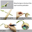 Hanging Photo Display,Diy Pictures Organizer With 25Pcs Wooden Clips 2 Hook X6P3