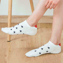 5X/set Fashion Women Men Soft Socks Casual Work Heart-shaped Cotton Soft So Q3N7