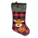 Cute Christmas Stocking Candy Bag Decor Xmas Socks Ornament (Elk)