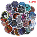 50PCS Magic Tatoo Symbols Amulet Stickers For Motorcycle Luggage Skatebo g+