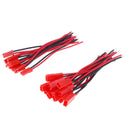20pcs 2 Pin Connector Male Female JST Plug Cable 22 AWG Wire For RC Battery JR