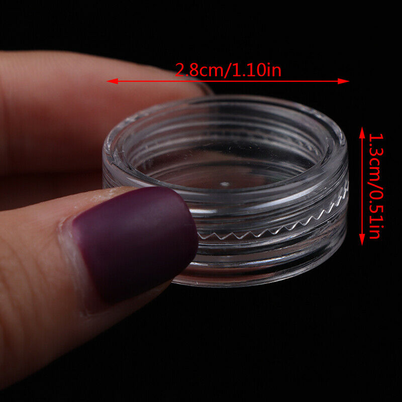 25 Storage Bottle Plastic Empty Box Case Pot For Nail Art Rhinestone Bead Ge Nw