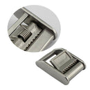 Stainless Steel 316 Cam Flap Buckles Press Cam Buckles Tie Down Buckle for 1''