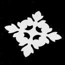10 Panels Square Foral Vinyl Wall Art Stickers, Mirror Decals, Wall Graphics