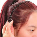 Fashion Spiral Waved Sports Hairband Men Women Hair Hoop Headwear (5pcs) A