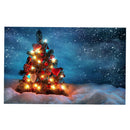 Christmas Tree Snowy Sky Wall Art Hanging Tapestry Dorm Bedspread Decor C