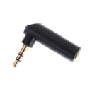 2pcs L Shape 3.5mm Right Angle Female to 3.5mm Male Plug Adapter Connector TO