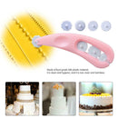 4 Pressing Roller Wheel Cutter Piece Baking DIY Printer Tools For Cake Decor