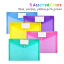20 Pack PP Envelopes Poly Envelopes, Clear Document Folder A4 Size File Env G5G8