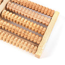 New 5 Row Wooden Foot Roller Wood Care Massage Reflexology Relax Relief Massager