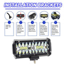 Great Performance Car 7inch LED Work Light Bar Spot Flood Driving 4WD