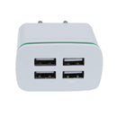 USB Charger 4USB Lighten 3A Multi-Head Travel Convenient Charger