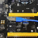 UEX101 PCI-E X1 to X1 Extension Riser Card Adapter with USB3.0 Cable