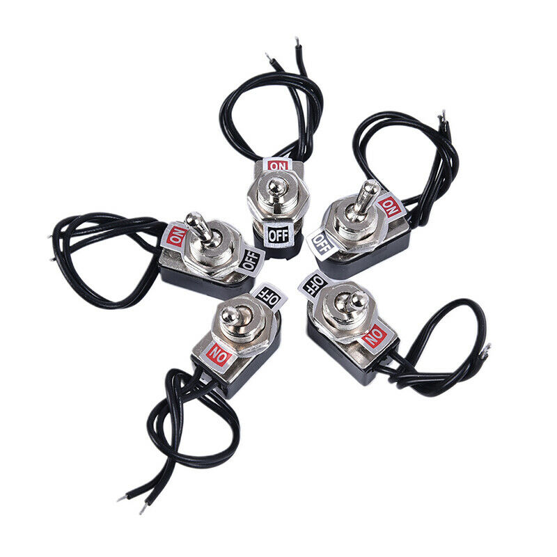 KNS-1 6A 250V AC On-Off Prewired Standard Toggle Switch SPST Contacts Switc Hn