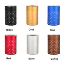 Tea Caddies Round Metal Tea Box with Lid Tea Jar Coffee Powder Cans Golden