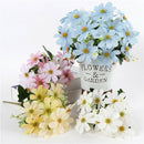 Artificial Silk  Flower Bouquet 5 Stems 10 Heads, 33cm/12.99'' -Purple
