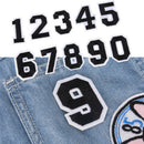 10PCSDIY Number Embroidery Sew On Iron On Patch Badge Bag Fabric Applique Cra ME
