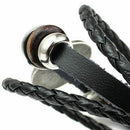 National Flags Charm Bracelet Bangles Leather Braided Rope Bracelet Beads W R2V1